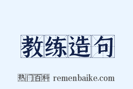教练造句是什么意思的图片